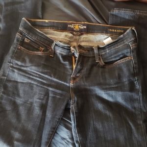Dark wash lucky brand skinny jeans